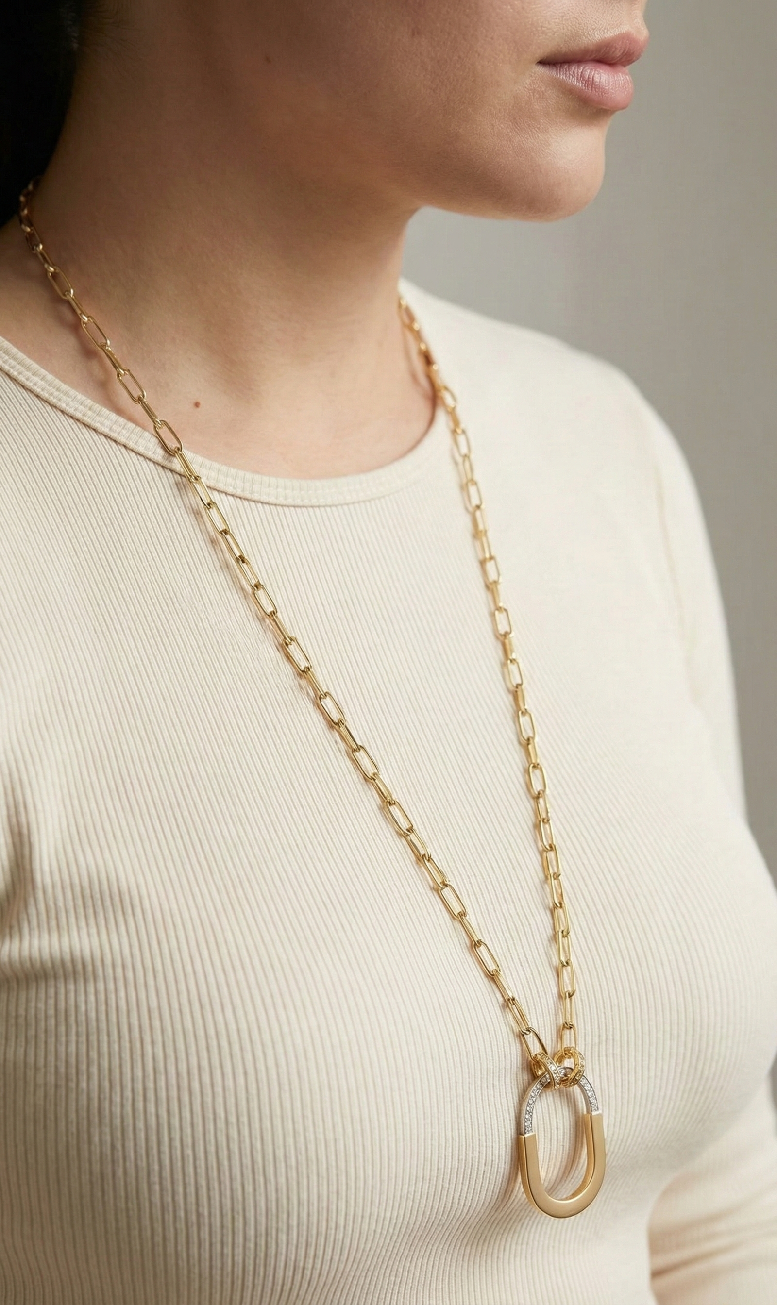 Laura Gold Link Necklace | Luxe Modern Style